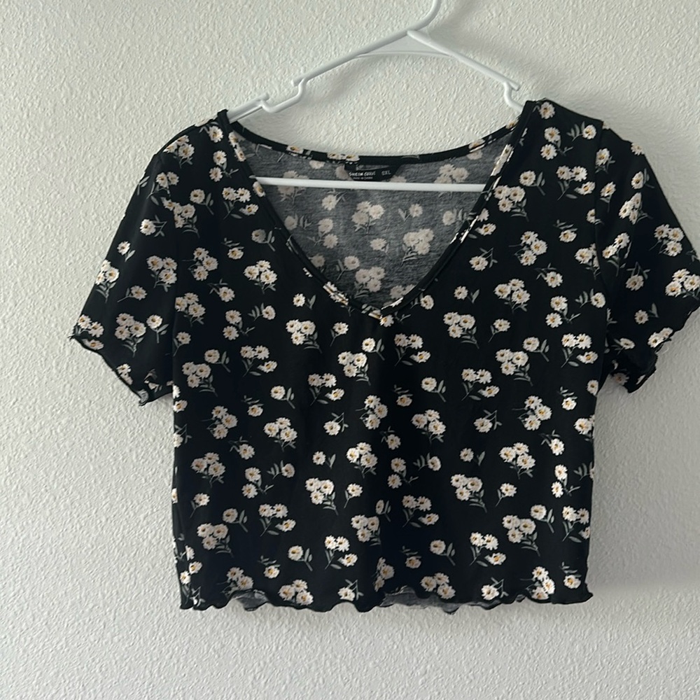 Floral crop top